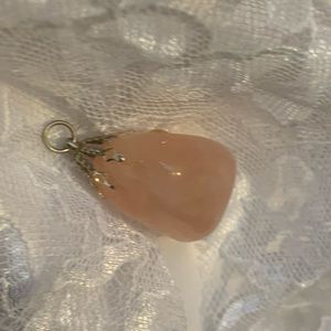 “RAYS CHOICE”  Polished Rose Quartz Pendant